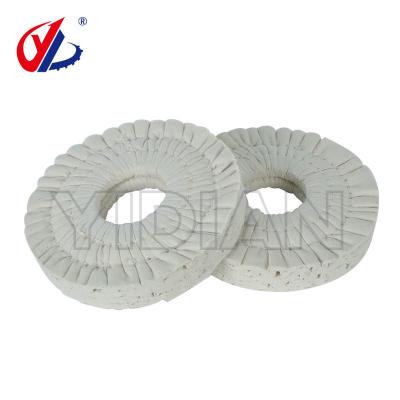 China 150*50*20-2 máquina de colagem de bordas peças sobressalentes roda de polimento de algodão para coladeira CNC à venda