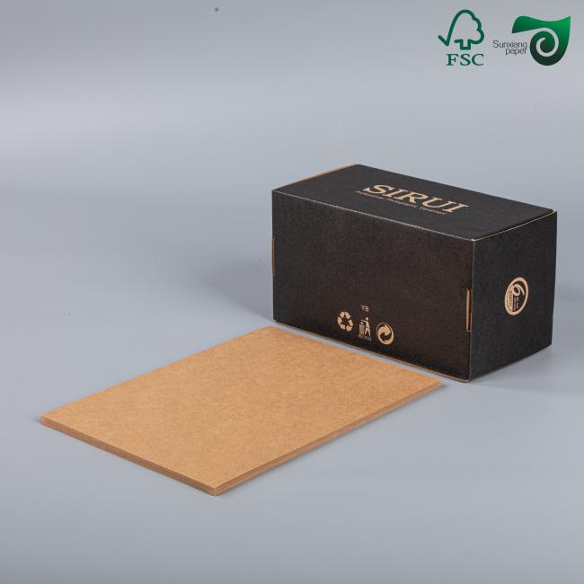 FSC Virgin Reddish Brown Kraft Wrapping Paper sample
