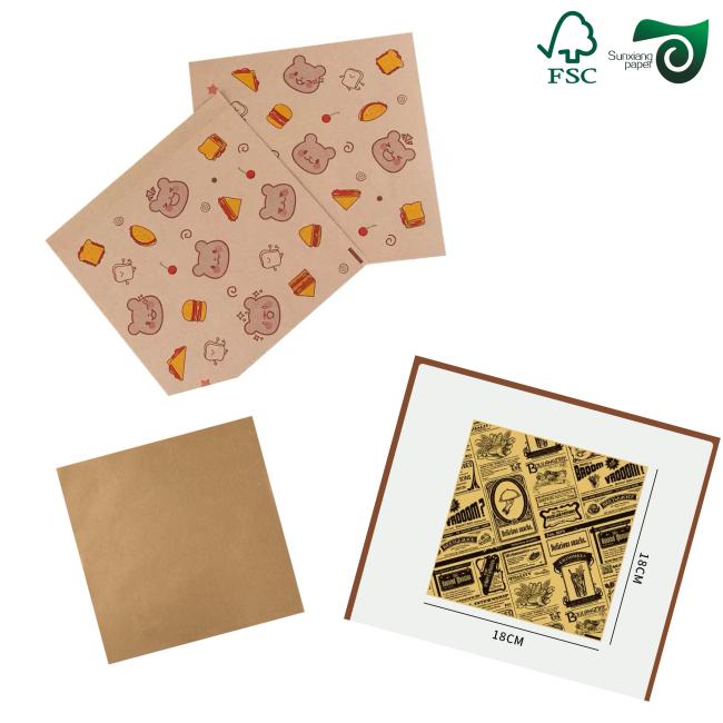 Brown silicone baking parchment roll showing texture and quality