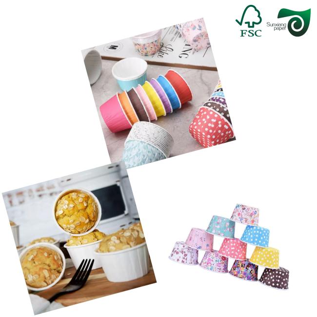 Cake baking paper packaging applications