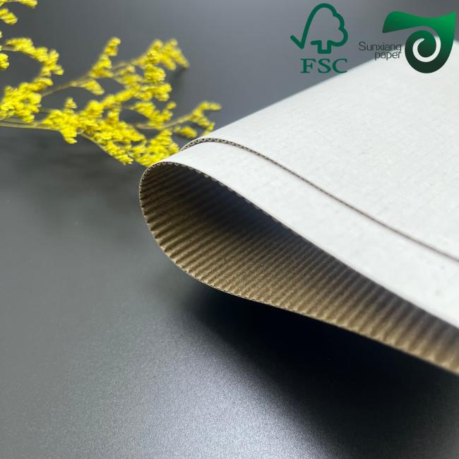 FSC Certified Corrugated Cardboard Sheets showing structural detail