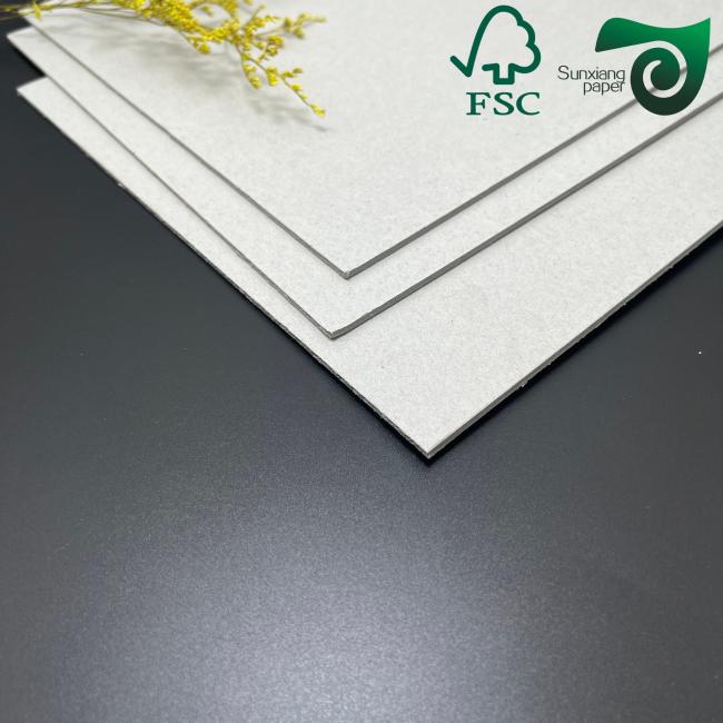 FSC Grey Board product sample showing smooth surface and texture