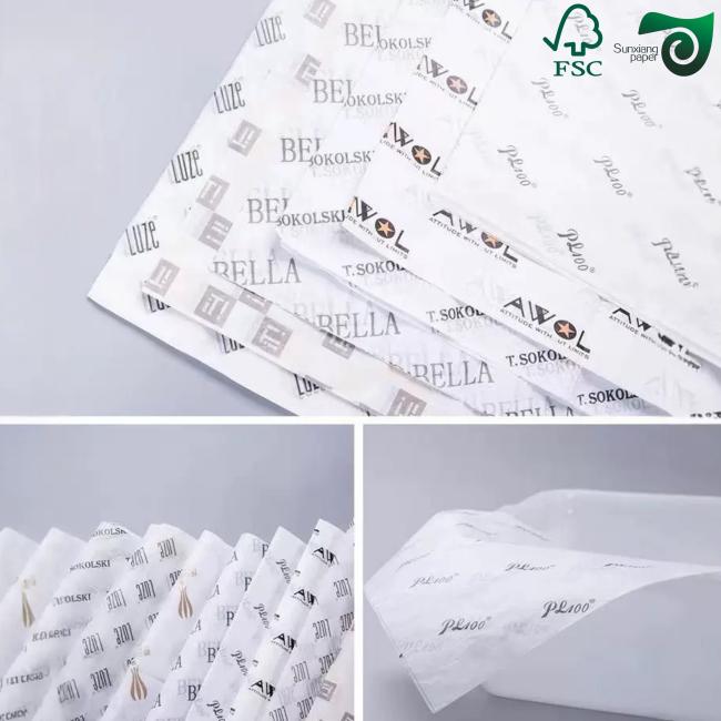 Close-up view of greaseproof wax paper showing coating and material quality