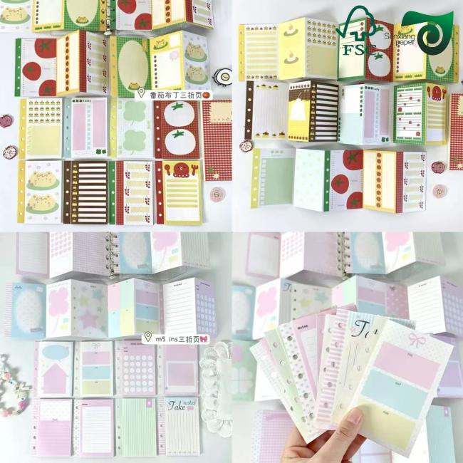 Packaged colored paper reams on pallets ready for shipping