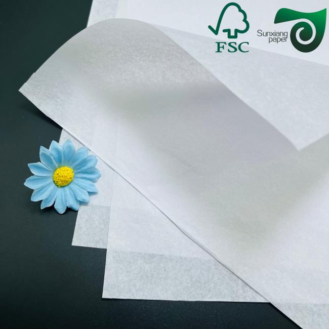FSC Certified Greaseproof Wax Wrap Paper product display