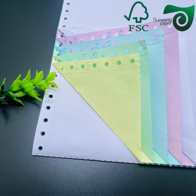 Close-up of Carbonless Copy Paper texture