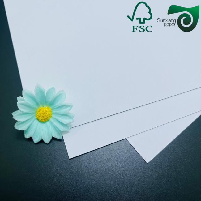 Glossy coated offset paper sample