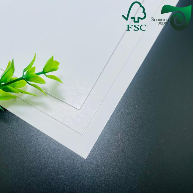 Close-up of glossy paper texture