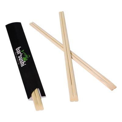 China Takeaway Serving Chopsticks , Paper Packaging Holding Sushi Sticks Bamboo for sale