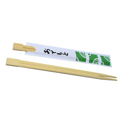 China Japanese Sushi Disposable Bamboo Chopstick Carbonized Color Semi Closed for sale