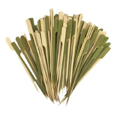 China Disposable Flat 100% Natural Bamboo BBQ Skewers for sale