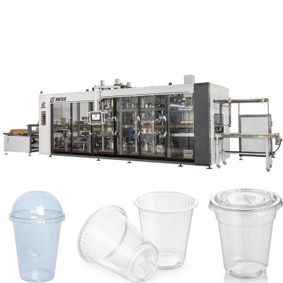 China Disposable Cups Lids Plastic Thermoforming Machine High Efficiency for sale