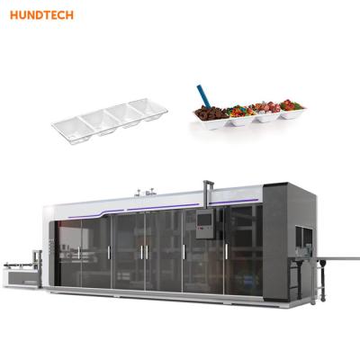China 120mm Three Stations Tray Forming Machine HIPS Vacuum Forming Machine for sale