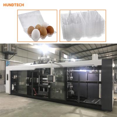 China PLC Plastic Egg Tray Making Machine Molding Multistations 2.7m for sale