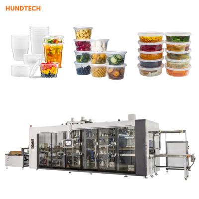 China Touch Screen Fruit Food Packing Container Making Machine  Multiservo Temperature Control for sale
