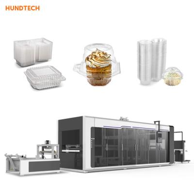 China Mutiservo PLC Food Packing Container Making Machine Picnics Boxes 0.15mm Thickness for sale
