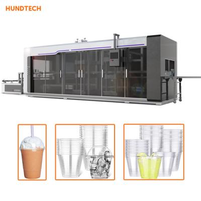 China Pvc PS Milk Cup Tea Cup Manufacturing Machine 120KW Vacuum Forming Equipment for sale