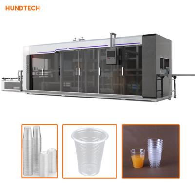 China BOPS Pet Coffee Cup Making Machine Thermoforming Edge Automatic Rewind for sale