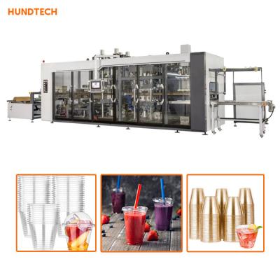China PVC PET Thermo Forming Biscuit Cup Making Machine Full Servo No Noise for sale