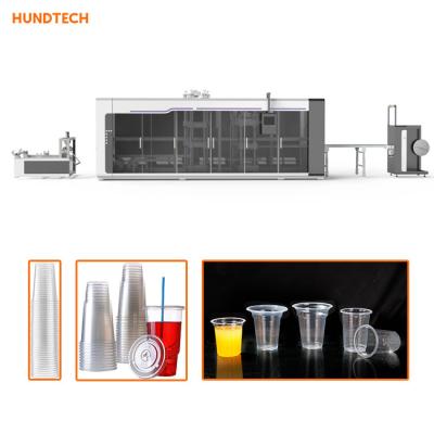 China Plastic Tea Cups Making Machine Thermoforming Disposable Cup Making Machine for sale