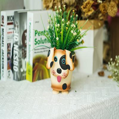中国 Funny Metal Animals Planter Pot Desktop Ornaments Home Decor Garden Pot 販売のため