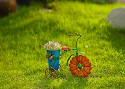 China Metal Bicycle Flowerpot Garden Decoration Simple Flowerpot Decoration zu verkaufen