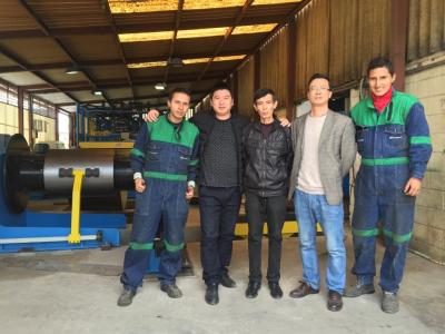 China Exporte a la aleta acanalada maquinaria de la fabricación del transformador de Ecuador 1600m m que forma la máquina en venta