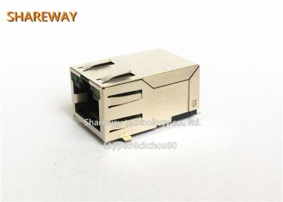 China Ethernet Magnetic Rj45 Female Connector 90 Degree Socket for sale