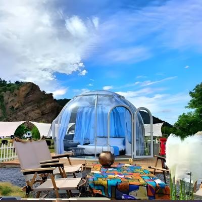 China Casas prefabricadas con cúpula de cuarto de sol moderno Casa de jardín Glamping Resort tienda de campaña con cúpula para la venta en venta