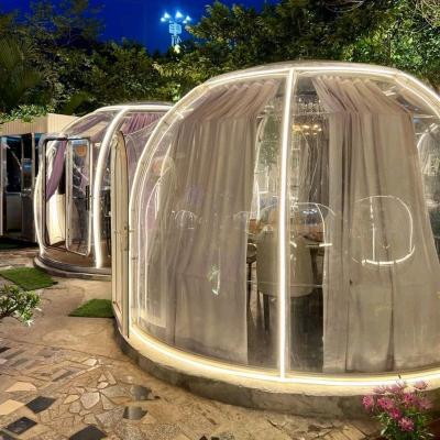 China 6m Geodesic PC Dome House With 3.3m Height PC Aluminum UV Resistance ≥99.9% for sale