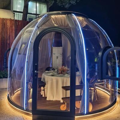 China Spacious Mall Transparent Dome House PC Dome Tent With Aluminium Frame for sale