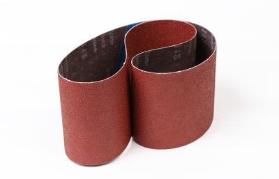 China 3x24inch Aluminum Oxide Sanding Belts For Heavy Grinding including Grit 120 for sale