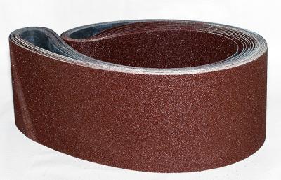 China Steel Aluminum Oxide Narrow Sanding Belts / Grit P36 To Grit P180 for sale