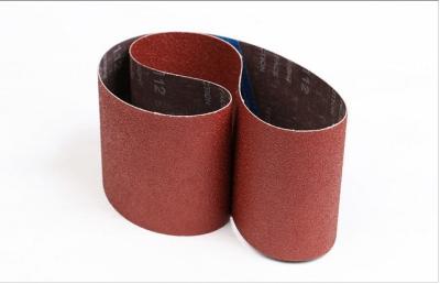 China Narrow Aluminum Oxide Sanding Belts Semi Open Coated For Dry Sanding for sale