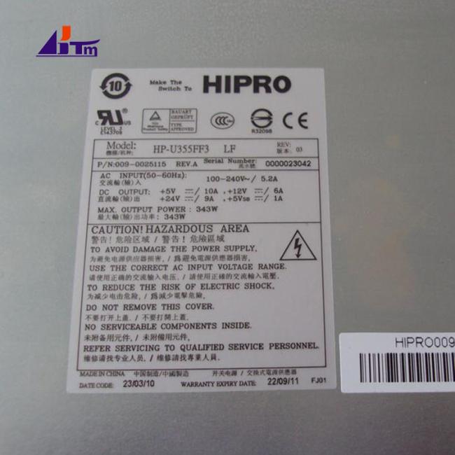 NCR SelfServ 6622 343w Power Supply 0090025115 009-0025115