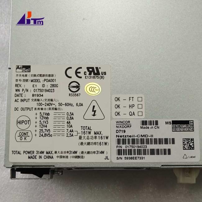 Wincor Nixdorf Cineo Power Supply CMD 01750194023 1750194023