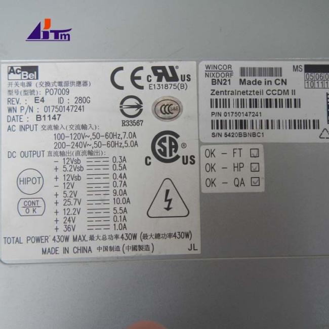 Wincor Nixdorf Central Power Supply CCDM II 1750147241 01750147241