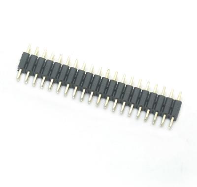 China Dalee 2.0*2.54mm Pcb Header Connector Double Plastic Dual row  180° DIP PA9T Brass H=2.54 for sale