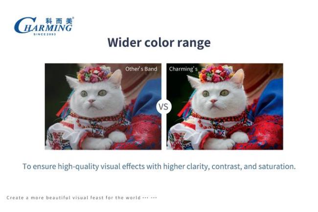 High refresh rate LED display showing smooth video playback