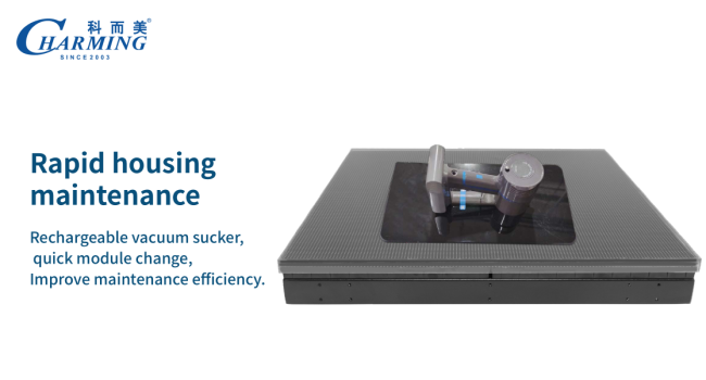 High Load-Bearing Waterproof Tempered Glass & Anti-Slip Surface LED Video ï¬oor tiles GOB IP65 3