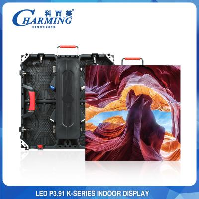 China Practical Rental Indoor Fixed LED Display P3.91 With Rubber Handle for sale