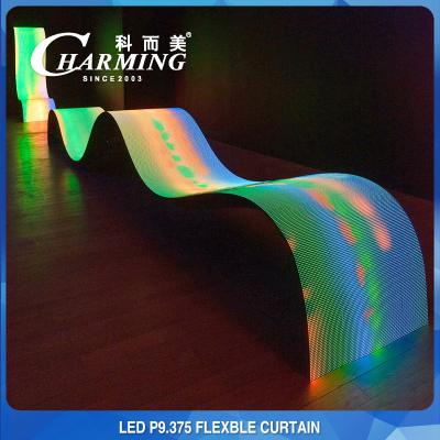 China Anti Collision Flexible LED Screen Wall Windproof No Flicker for sale