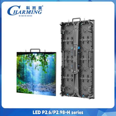 China P2.6 P2.98 Instalações interiores e exteriores com vídeo LED Mural de frente Manutenção de ecrã Aluguer Uso à venda
