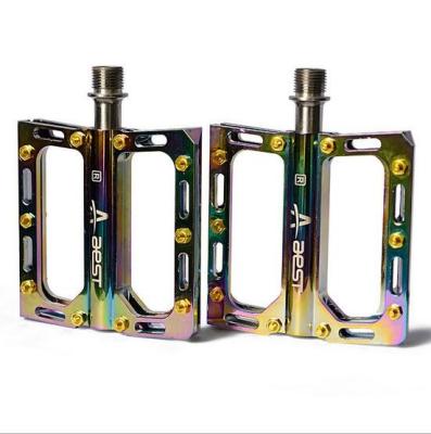 China Bicycle Pedal Electro-chromed Big Platform Superlight  YMPD-10To CNC alloy Pedal 6 Sealed Bearings for sale