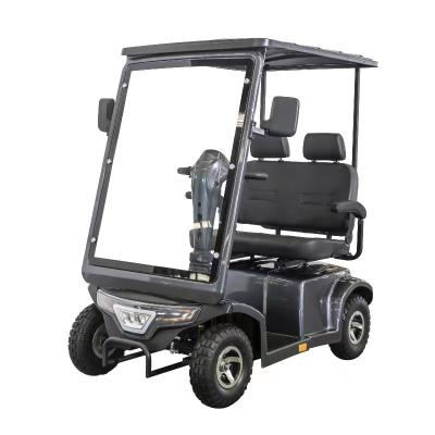 China Double Seat 4 Wheel Golf Electric Mobility Scooter With Sliders And Headrest  With LCD Display LED Lighting for sale