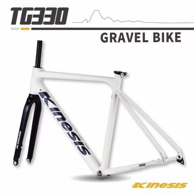China Internal Cable Routing Lightweight Gravel Bike Frame for Disc Road Bike for sale