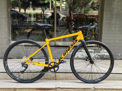 China Lightweight Aluminum Gravel Bike Frame 700x38c with Tapered Headtube for sale