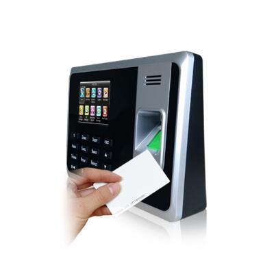 China Sistema de asistencia de huellas digitales de tarjeta RFID con SSR sin necesidad de software Informe Excel en venta