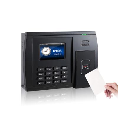 China Punch Card RFID Card Reader Time and Attendance Machine with TCP/IP and USB Port for sale