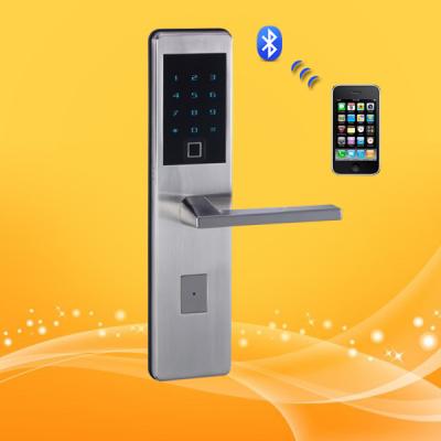 China Residential Smart Wireless Keypad Door Lock With Ultra Thin Panel And Handle for sale